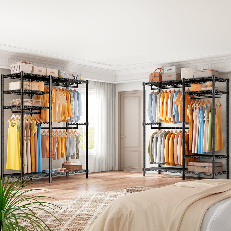 Minot 780 lb. Heavy-Duty Clothing Rack , Black