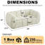 Causeuse en chenille avec coussin moelleux-202710373