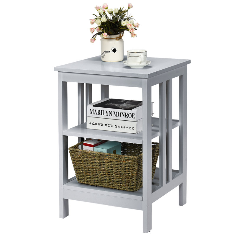 Table de chevet Marlijn, gris, Individuel