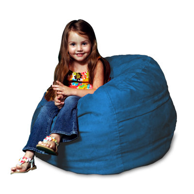 Kids Bean bag Chair - 2 Ft Shredded Foam Filled Round Pouf Chair for Kids with a Removable and Machine Washable Cover, Comfy Kids Bean Bags for Toddlers Bedroom for Reading, Relaxing, Gaming and Watching Movies, Microsuede Fabric, in Multiple Colors