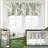 Tree Branch Linen Lined Double Layer Thermal Insulated Room Darkening Blackout Valance-16478345-66606453