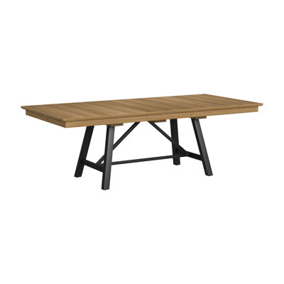 Table de salle à manger extensible Cooksey 42 x 78 à 96 po, chêne naturel