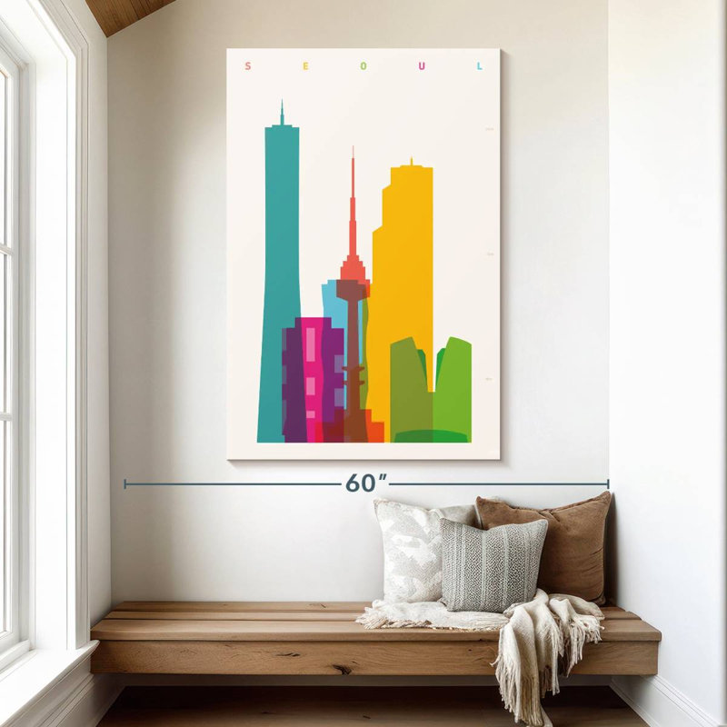 Sireci Vibrant Seoul, 51" H x 34" W
