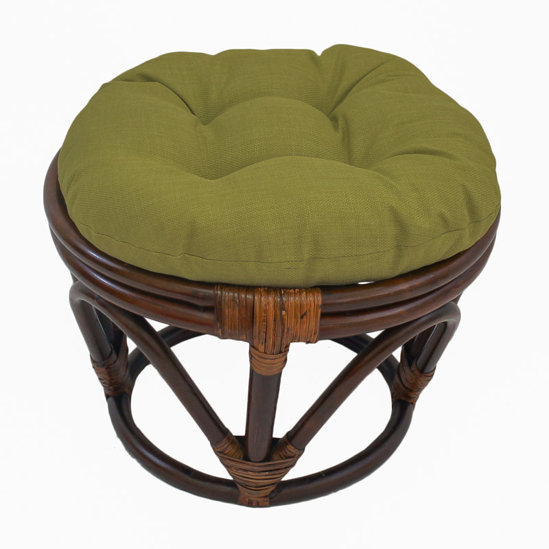 Repose-pieds d'extérieur avec coussin Arvina, Avocat