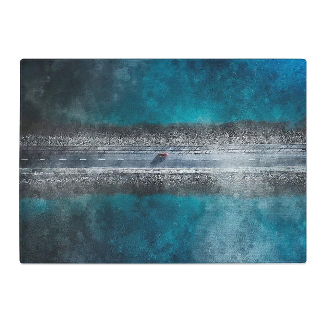 Tempered Glass Lake Road Chopping Board