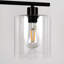 Luminaire suspendu linéaire en verre à intensité variable pour îlot de cuisine à 5 lumières de 5,9 po (l) à hauteur réglable-112011162-112136983-112011163