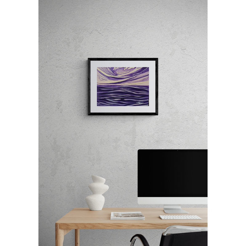 Purple Sea Print by Alicia Lopez, 17.25" H x 21.25" W