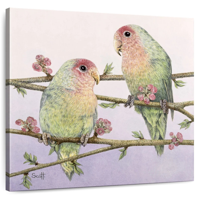 Brampt Love Birds, 10'' H x 10'' W