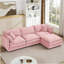 Modular Sectional Sofa, 3-Seater Couch With Movable Ottoman-683274913
