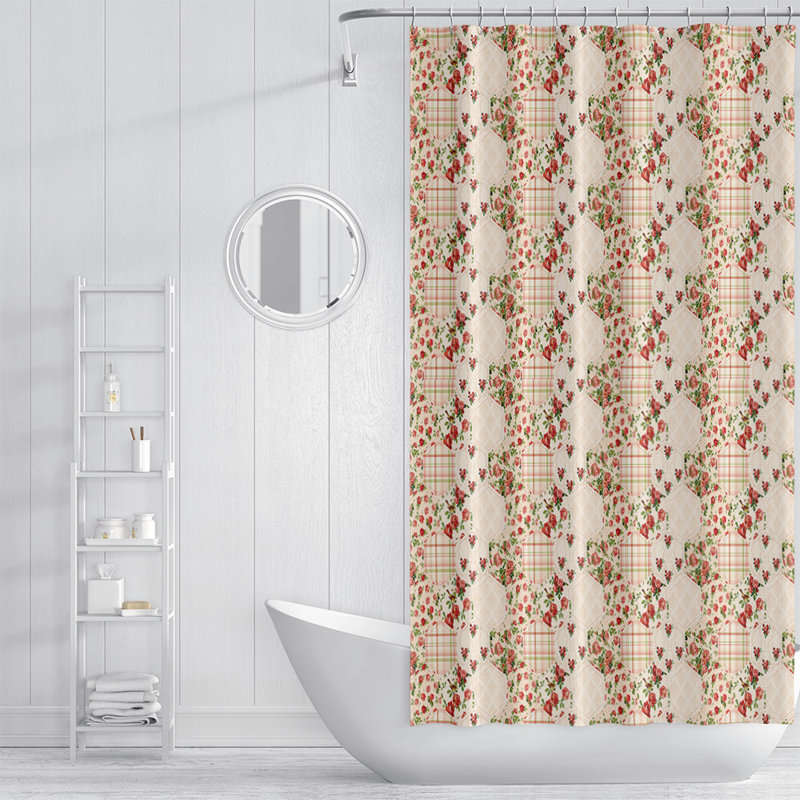 Rideau de douche à motif floral Ridgeside, H 83 po x l 70 po