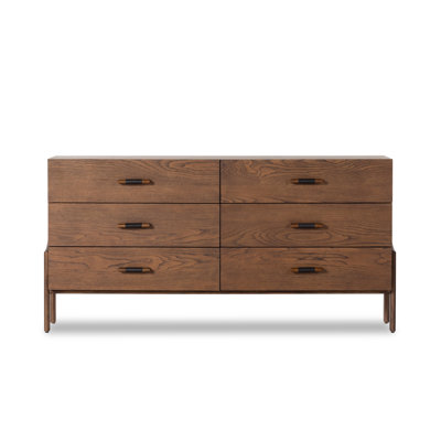 6 Drawer Dresser in Terra Brown Ash