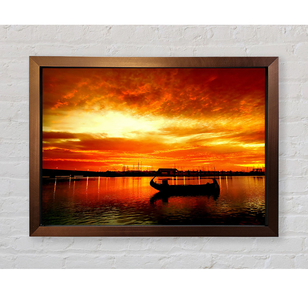 Fire Sky Lake Orange - Druck