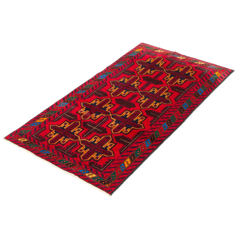 Teimani Red Rug 3'5" x 6'4"