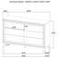 Mobilier de chambre à coucher grand lit, ton noyer, tête de lit rembourrée en mousse confortable et tiroir de rangement