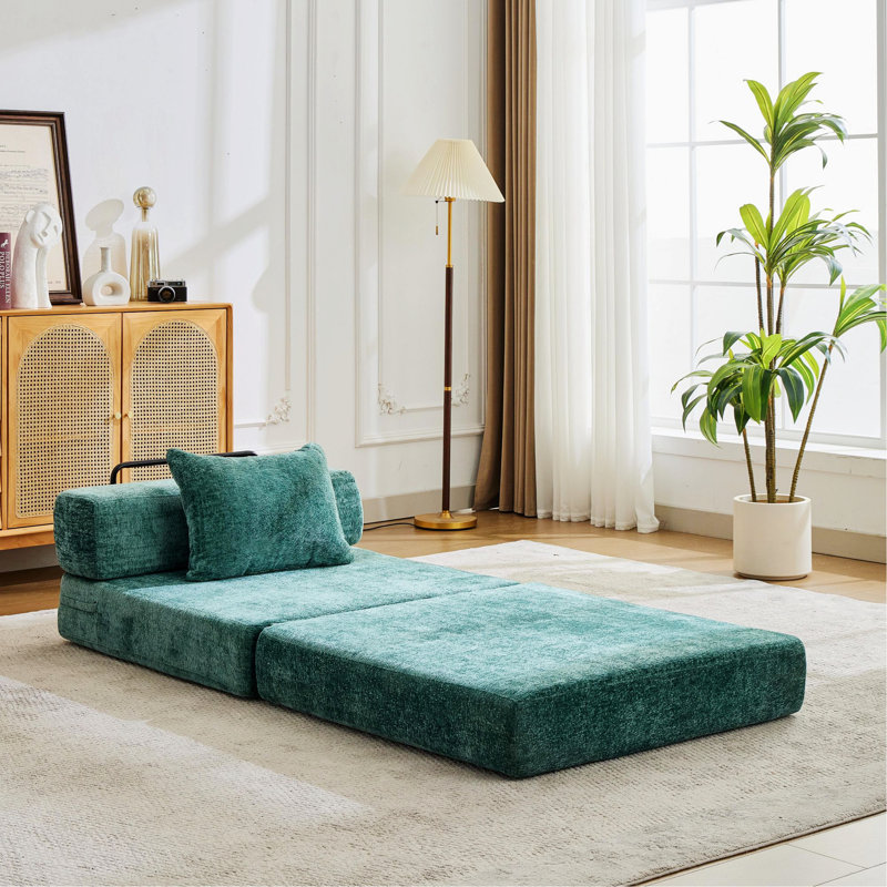 Canapé de style moderne pour l'intérieur, canapé convertible à plancher à compression avec structure de forme fixe, canapé modulaire à assise simple sans os, aucun assemblage requis, idéal pour plusieurs espaces