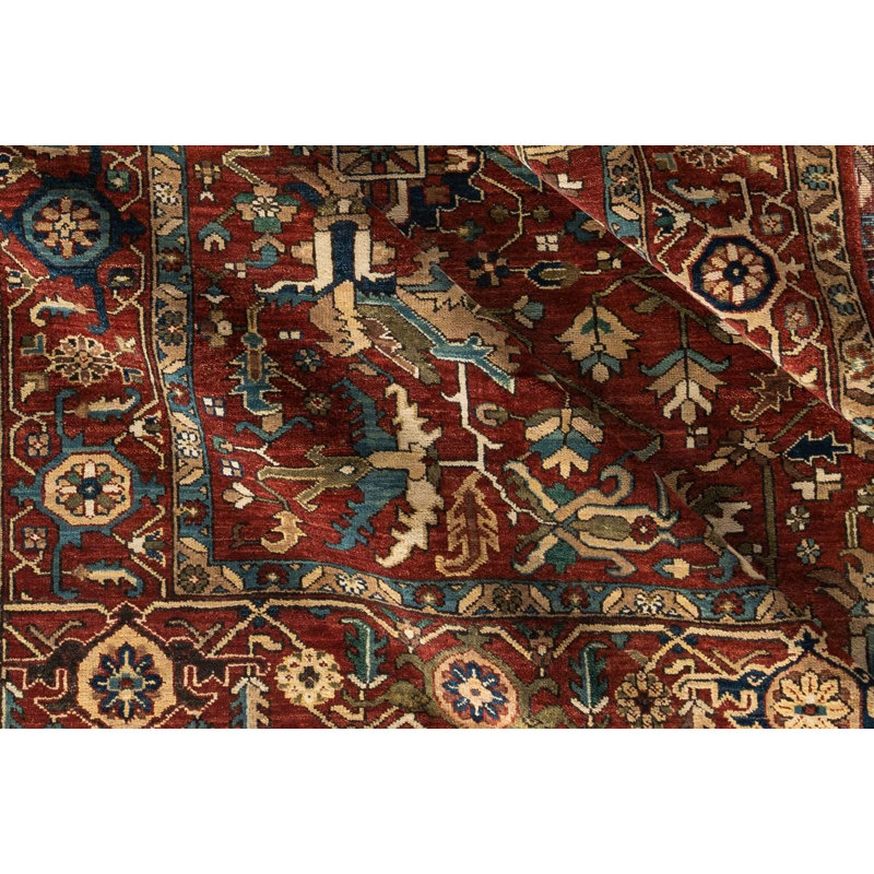 Handmade Wool Oriental Area Rug, Rectangle 4' x 6'