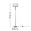 Dycus 151 H cm Chrome Traditional Floor Lamp-279213117-279213118