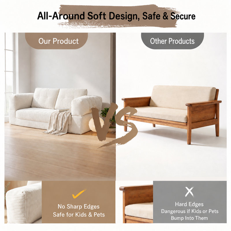 2 Seater Corduroy Sofa