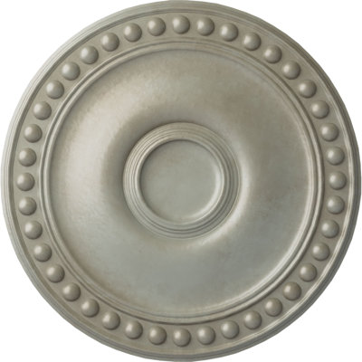 Endurathane Amelia Ceiling Medallion, 19 5/8"OD x 3/4"P (Fits Canopies up to 2 3/8"), Hand-Painted Flash Blue Finish