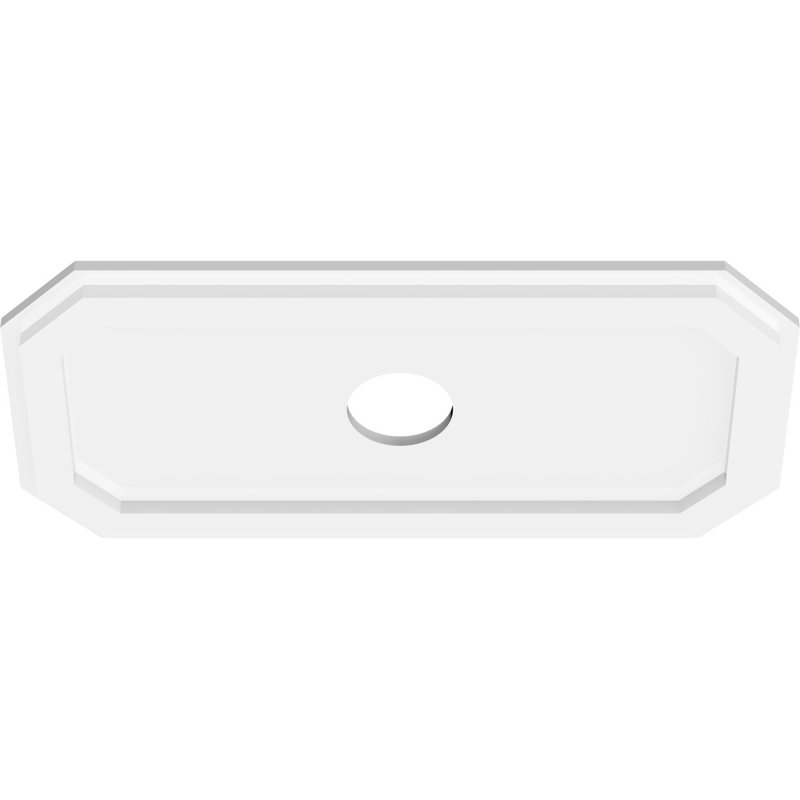 Médaillon de plafond contemporain en PVC Emerald, H 18 po x l 36 po x P 1 po