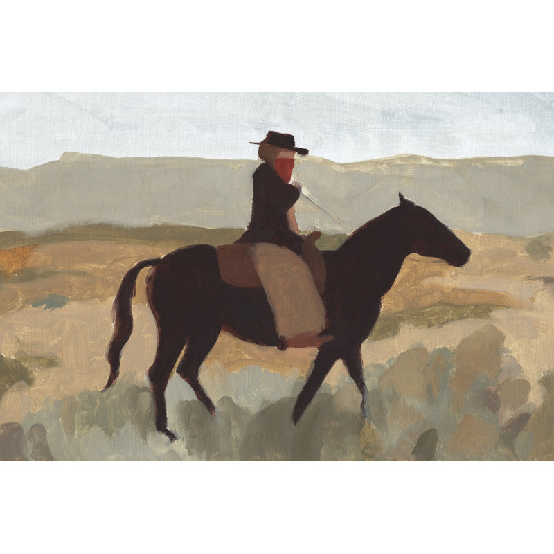 Folk Bandit I - No Frame Painting on Canvas, 30cm H x 46cm W x 3.8cm D
