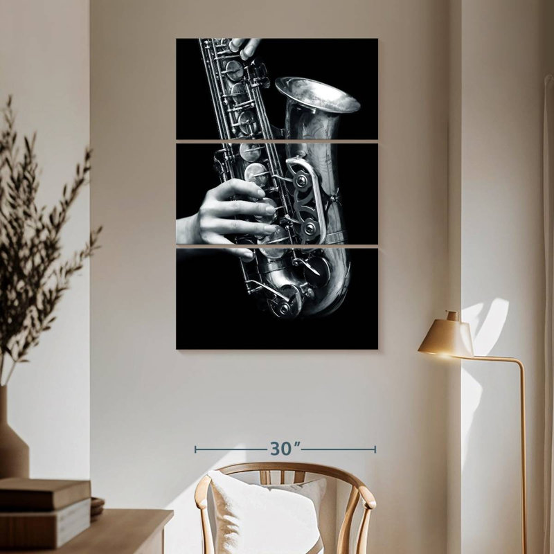 Abarca Saxophone Play, 65" H x 42" W