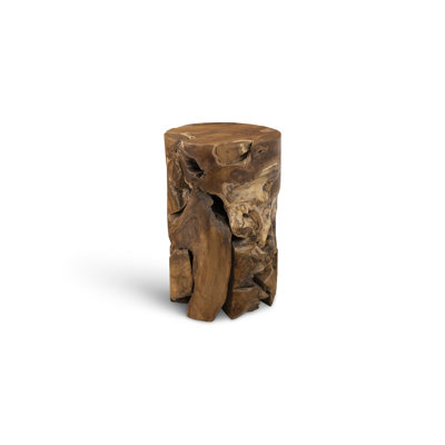 Chunk Teak Side Table Round