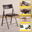 Leather Padded Table And Folding Chair Set Folding Chair Set-1741727842