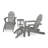 POLYWOOD Classic Adirondack 5-Piece Casual Set-39397623