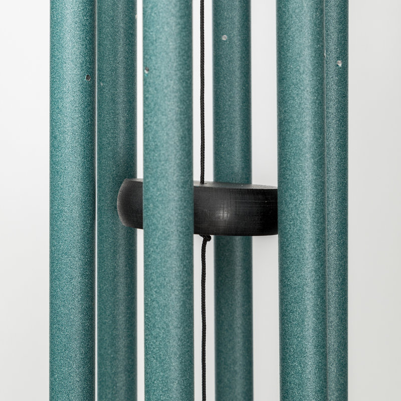 Patina Green 30" Aluminum Wind Chime for Outdoor Decor