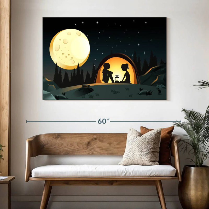 Senne Camping Besties, 32" H x 48" W