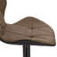 Parrett Swivel Upholstered and Faux Leather Adjustable Height Bar Stool with Steel Frame-1051256962