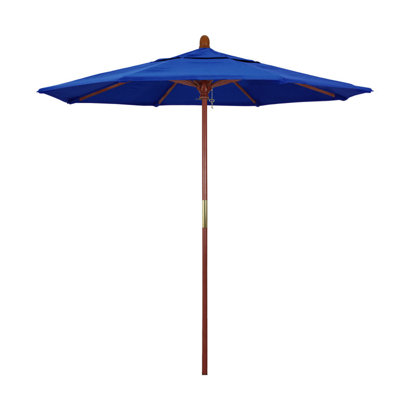 Parasol de marché octogonal 7,5 'x 7,5' Manon, Tissu performance bleu royal