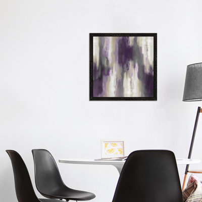 Amethyst Perspective III by Carey Spencer - Floater Frame Painting on Canvas