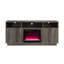 Console de meuble télé avec chauffeur, lumière DEL, armoires, tablettes Ambrose-56170497