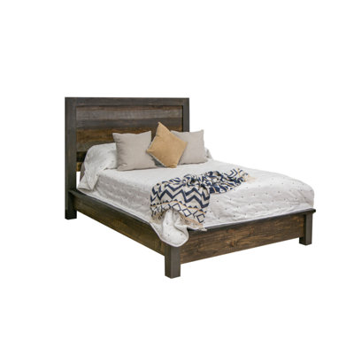 Lit standard en bois massif Fishburne