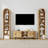 70" Arched Narrow Bookcase, 8-Tier Open Bookshelf-691601194