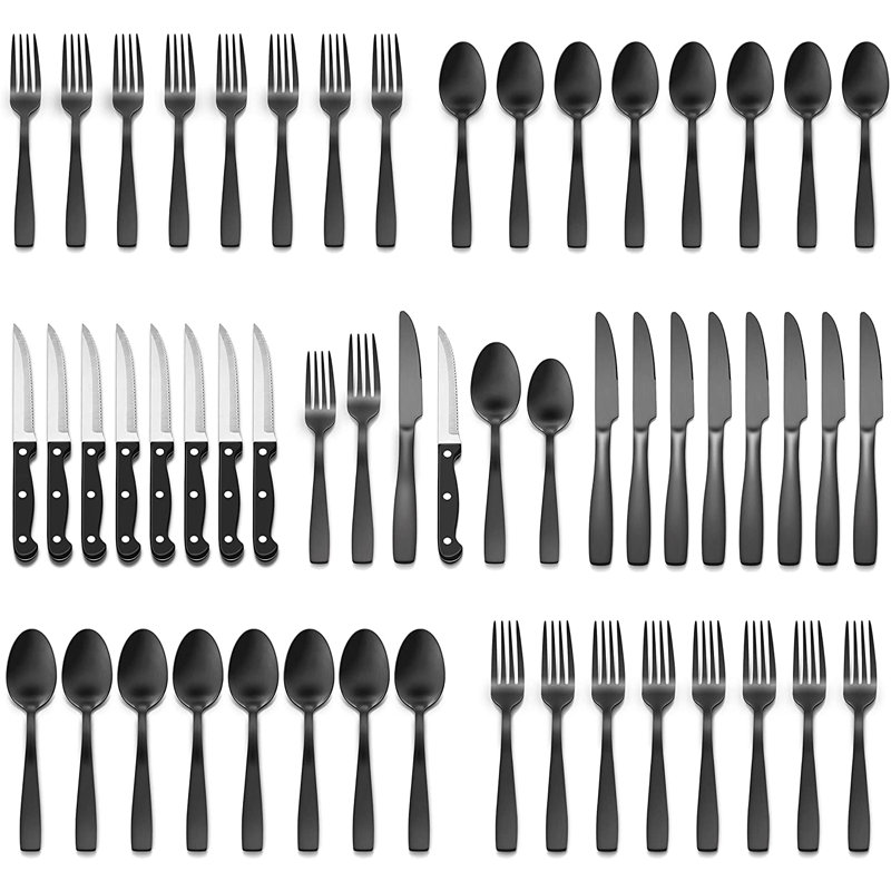 Latitude Run® Katha Stainless Steel Flatware Set - Service for 12