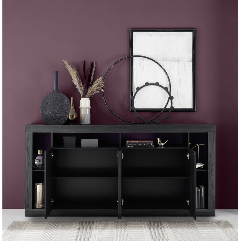 Adalgiso 210cm Sideboard, Black