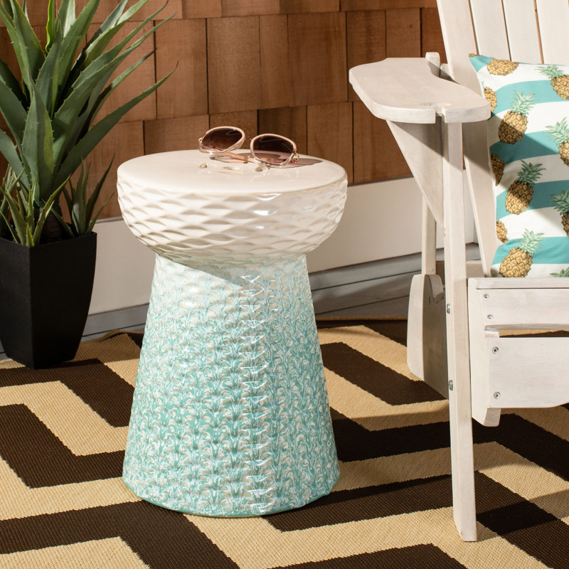Tabouret de jardin en céramique Chamberlain