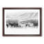 Herd of Horses in Abstract - Picture Frame Graphic Art Print-55763178-55763175