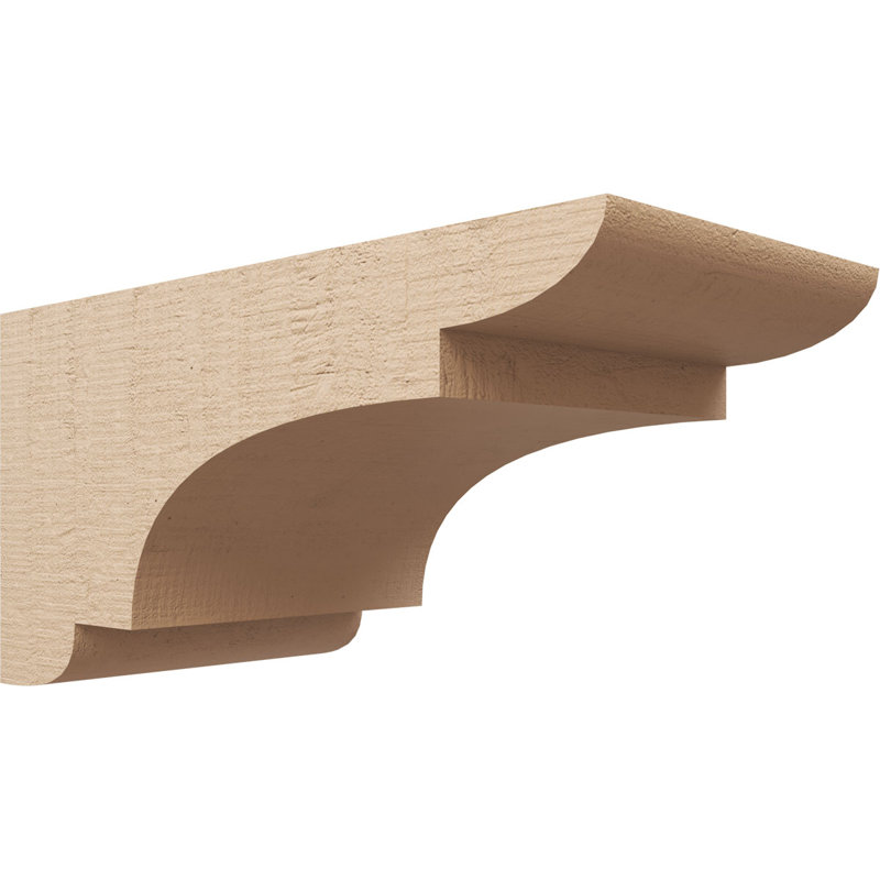 New Brighton cèdre brut grain de bois TimberThane Corbel, apprêté brun clair, H 12 po x l 12 po x P 24 po