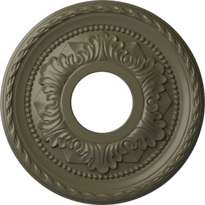 Médaillon de plafond H 12,13 po x l 12,13 po x P 1 po Palmetto