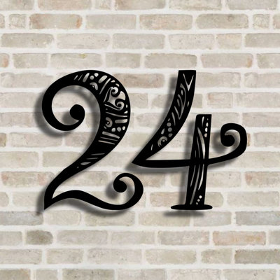 Numéro de maison en métal
