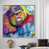 White Floater Framed