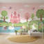 Papier peint pastel avec contes de fées château rose-1482764730-1482764734