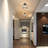 Alixandra 1-Light Clear Hammered Glass Semi Flush Mount-964493506