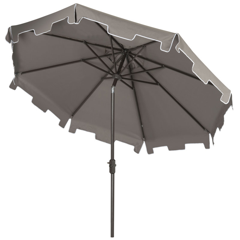 Parasol du marché Coramae, l 130 po x P 130 po, Brun, Gris