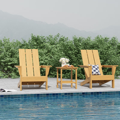 Godin All-Weather HDPE Adirondack Chair with Table
