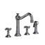 Jacobean Double Handle Kitchen Faucet with Side Spray-291477254-291000379